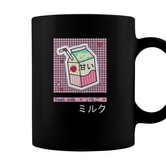 Kawaii Japanese Aesthetic Milk 90S Anime Vaporwave Otaku Coffee Mug | Seseable CA