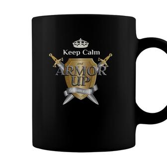 Keep Calm Armor Of God Christian Bible Verse Coffee Mug - Seseable