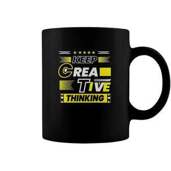 Keep Creative Thinking Motivation Stars Coffee Mug | Mazezy