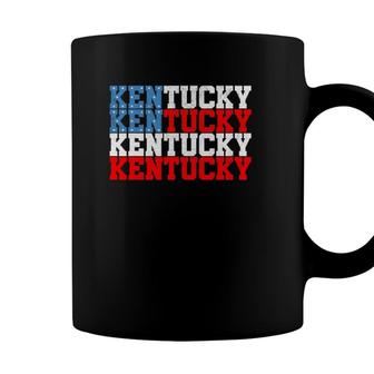 Kentucky Usa Flag 4Th Of July Fourth American Vintage Coffee Mug | Seseable UK