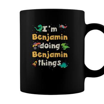 Kids Cool Benjamin Personalized First Name Boys Coffee Mug - Seseable