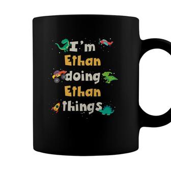 Kids Cool Ethan Personalized First Name Boys Coffee Mug - Seseable