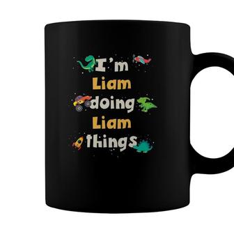 Kids Cool Liam Personalized First Name Boys Coffee Mug - Seseable