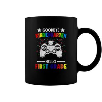 Kids Goodbye Kindergarten Hello First Grade 1St Grade Coffee Mug - Seseable