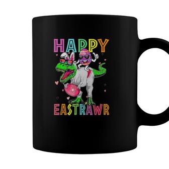 Kids Happy Eastrawr Trex Dino Toddler Boys Easter Dinosaur Coffee Mug - Seseable