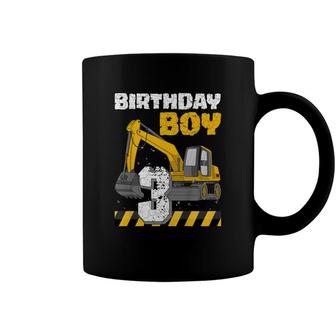 Kids Kids 3Rd Birthday Boy 3 Year Construction Truck Excavator Coffee Mug - Seseable