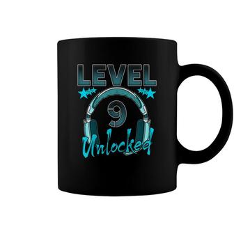 Kids Level 9 Unlocked Video Game 9Th Birthday Boy Girl Gamer Coffee Mug - Seseable