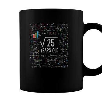 Kids Square Root Of 25 5Th Birthday 5 Years Old Gifts Math Bday Coffee Mug - Seseable