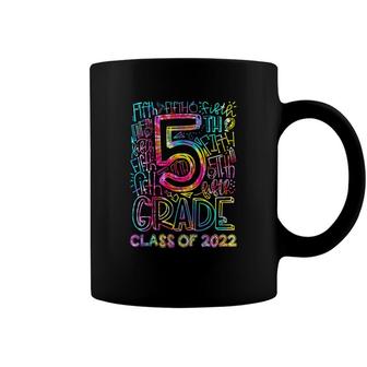 Kids Tie Dye Graduate 5Th Grade Senior Graduation Class Of 2022 Coffee Mug - Seseable