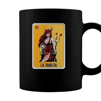 La Diablita Mexican Lottery Bingo Cards Coffee Mug - Seseable