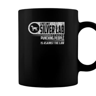 Labrador Retriever I Pet My Silver Lab Dog Lovers Gift Coffee Mug - Seseable
