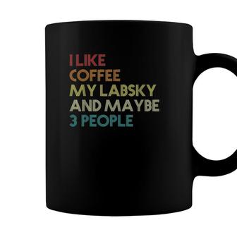 Labsky Dog Owner Coffee Lovers Quote Gift Vintage Retro Coffee Mug - Seseable