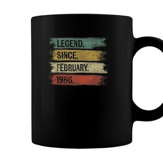 Legend Since February 1986 36 Years Old 36Th Birthday Gifts Coffee Mug - Seseable