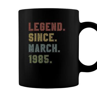 Legend Since March 1985 36Th Birthday 36 Years Old Gifts Coffee Mug - Seseable