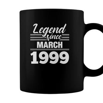 Legend Since March 1999 - 22Nd Birthday 22 Years Old Gift Coffee Mug - Seseable