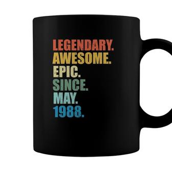 Legendary Awesome Epic Since May 1988 33 Years Old Coffee Mug - Seseable