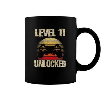 Level 11 Unlocked Boys 11Th Birthday 11 Years Old Boy Gamer Coffee Mug | Mazezy