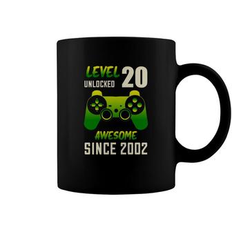 Level 20 Unlocked Awesome Since 2002 With Nice 20Th Birthday Coffee Mug - Seseable