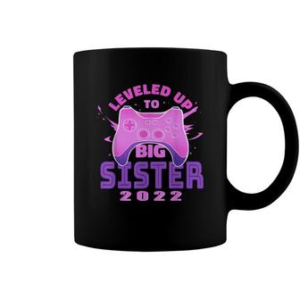 Leveled Up To Big Sister 2022 Promoted To Big Sis Gamer Girl Coffee Mug - Seseable