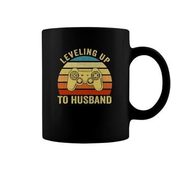 Leveling Up To Husband Engagement Groom Video Games Gamer Coffee Mug | Mazezy