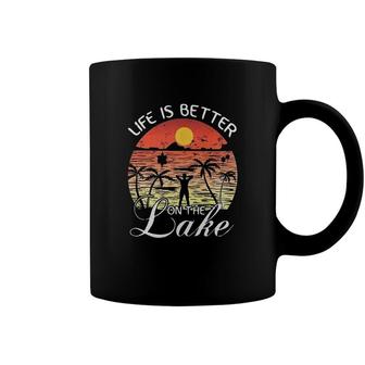 Life Is Better On The Lake Sunset Beach 2022 Trend Coffee Mug - Seseable