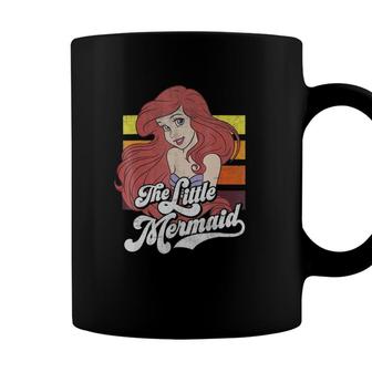 Little Mermaid Vintage Stripes Graphic Coffee Mug - Seseable
