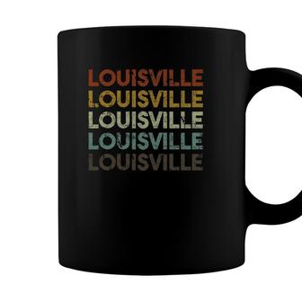 Louisville Kentucky Home State Vintage Retro Coffee Mug - Seseable