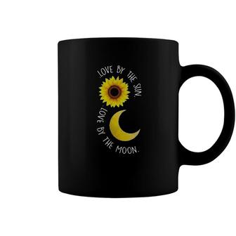 Love By The Sun Love By The Moon Letter Cute Coffee Mug - Seseable