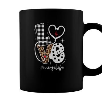 Love Great Leopard Nurse Life Hastag Heart New 2022 Coffee Mug - Seseable