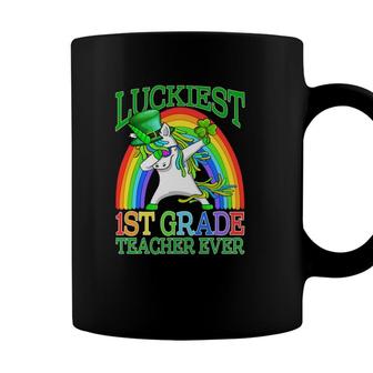 Luckiest 1St Grade Teacher Ever Unicorn St Patricks Day Coffee Mug - Seseable