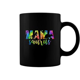 Mamasaurus Dinosaur Rex Tie Dye Mommy Mothers Day Coffee Mug - Seseable