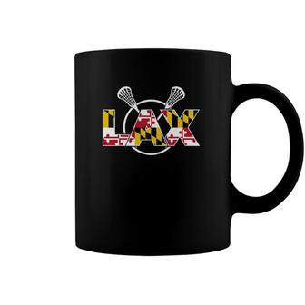 Maryland Flag Lacrosse State Pride Coffee Mug | Mazezy