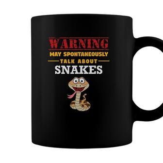 May Spontaneously Talk About Snakes - Funny Reptile Coffee Mug - Seseable
