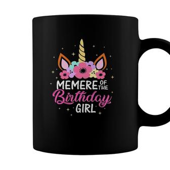Memere Of The Birthday Girl Unicorn Girls Family Matching Coffee Mug - Seseable