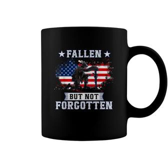 Memorial Day 2021 Fallen Not Forgotten American Flag Coffee Mug - Seseable