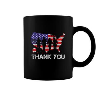 Memorial Day 4Th Of July Thank You Soldiers Retro Vintage Coffee Mug - Seseable