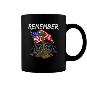 Memorial Day Battlefield Cross Remember The Fallen Coffee Mug - Seseable