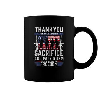 Memorial Day Thank You For Your Service And Sacrifice T Coffee Mug - Seseable