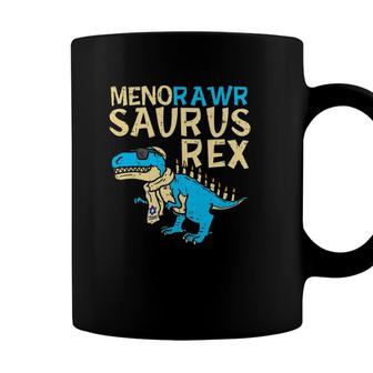 Menorawr Saurus Rex Jewish Dinosaur Hanukkah Kids Boys Gift Coffee Mug - Seseable