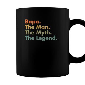 Mens Bapa The Man The Myth The Legend Father Dad Uncle Coffee Mug - Seseable