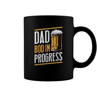 Mens Beer Dad Bod In Progress Father Papa Fathers Day Coffee Mug - Seseable