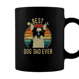 Mens Best Dog Dad Ever Boston Terrier Fathers Day Coffee Mug - Seseable