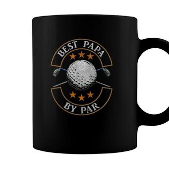 Mens Best Papa By Par Golf Lover Sports Fathers Day Gifts Coffee Mug - Seseable