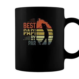 Mens Best Papi By Par Papi Fathers Day Gift Golf Lover Golfer Coffee Mug - Seseable