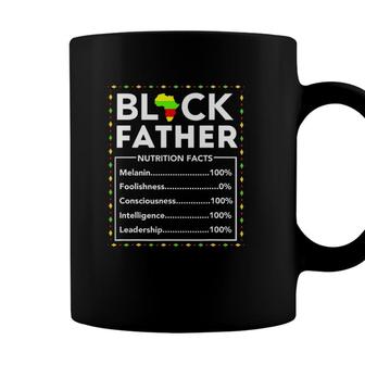 Mens Black Father Nutrition Facts King Best Dad Ever Coffee Mug - Seseable