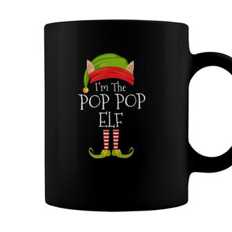 Mens Christmas Family Matching Costume Im The Pop Pop Elf Xmas Coffee Mug - Seseable