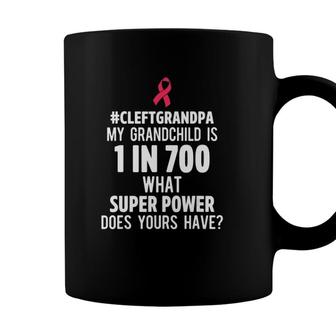Mens Cleft Palate Lip Grandpa 700 Cleft Strong Awareness Coffee Mug - Seseable
