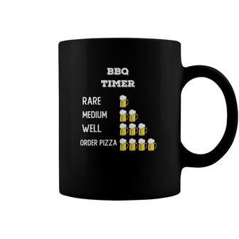 Mens Funny Bbq Timer Grilling Dad Drink Beer Grill Fathers Day Coffee Mug | Mazezy