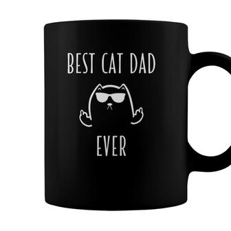 Mens Funny Cat Gifts Best Cat Dad Ever Rude Cat Lovers Cat Memes Coffee Mug - Seseable