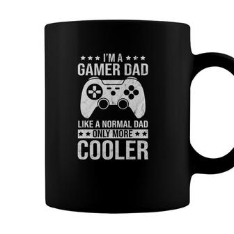Mens Funny Gamer Dad Only More Cooler Fathers Day Video Game Coffee Mug - Seseable
